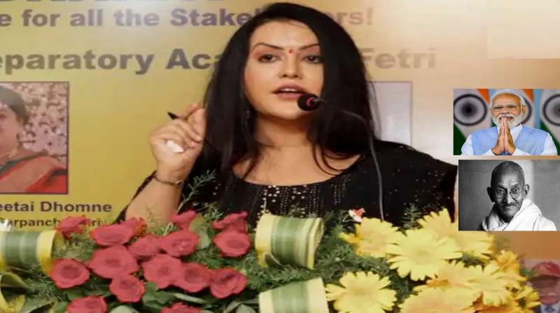 Amrita Fadnavis called Narendra Modi the 'Father of the Nation' of New India, said- India has two 'Fathers of the Nation'..