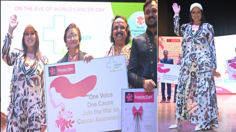 Mahima did ramp walk with cancer survivor