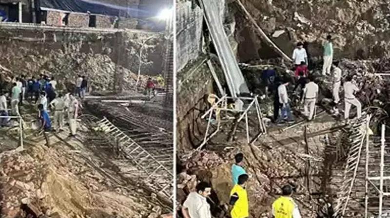 Part of under-construction building collapses in Delhi's Okhla area, two killed