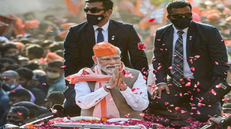 Parliamentary Party Meeting: Modi gets grand welcome for BJP's record breaking victory in Gujarat