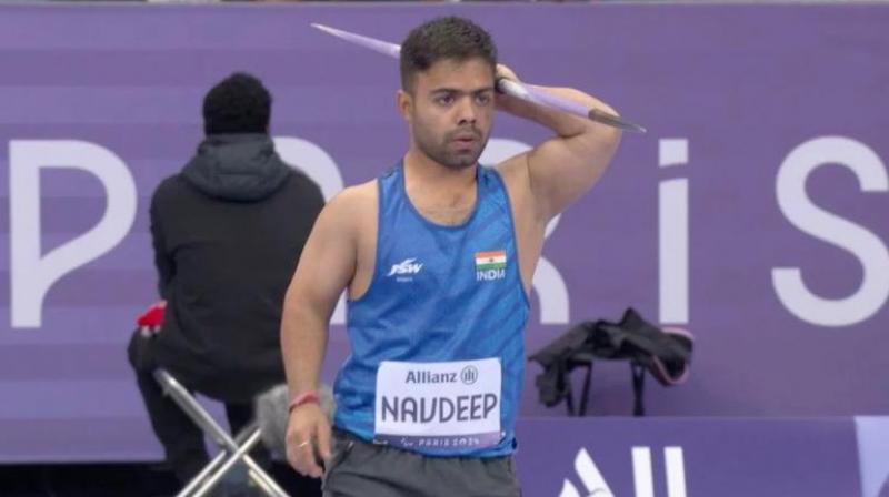 Navdeep Singh won gold medal in F41 category of javelin throw news in hindi