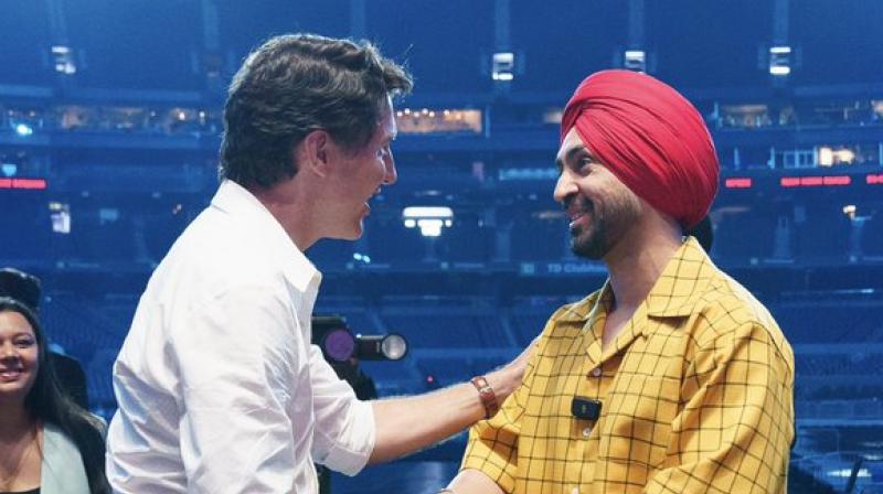 Justin Trudeau meets Diljit Dosanjh, viral video news in hindi