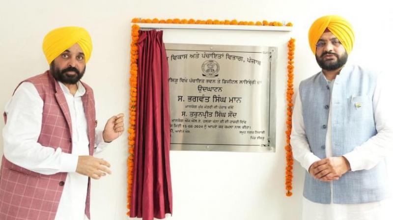 CM Bhagwant Mann inaugurated the library in Isru village News