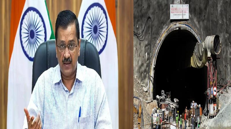 Chief Minister Kejriwal met the 'rat-hole miners' of Delhi involved in the Silkyara tunnel rescue operation.