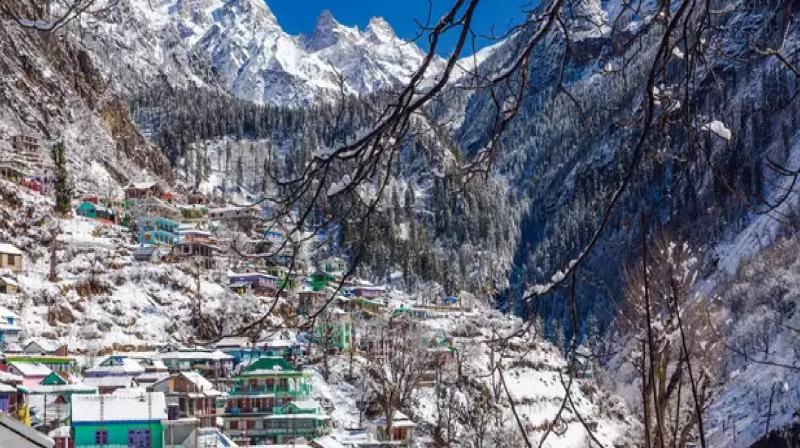 Fresh snowfall on Himachal mountains, IMD issues 'yellow alert' news in hindi