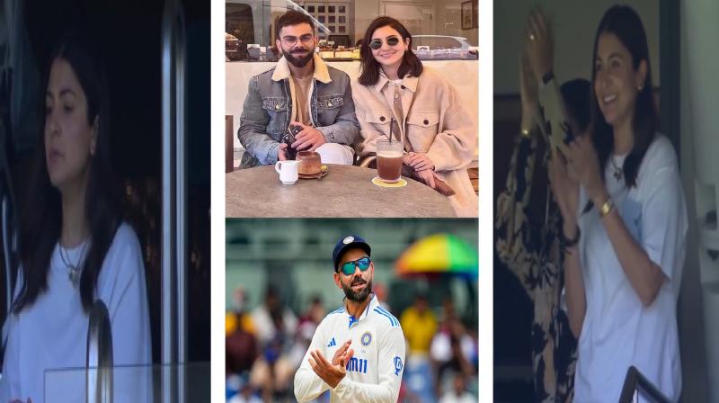 India vs Australia test match, Anushka Sharma reached stadium news in hindi