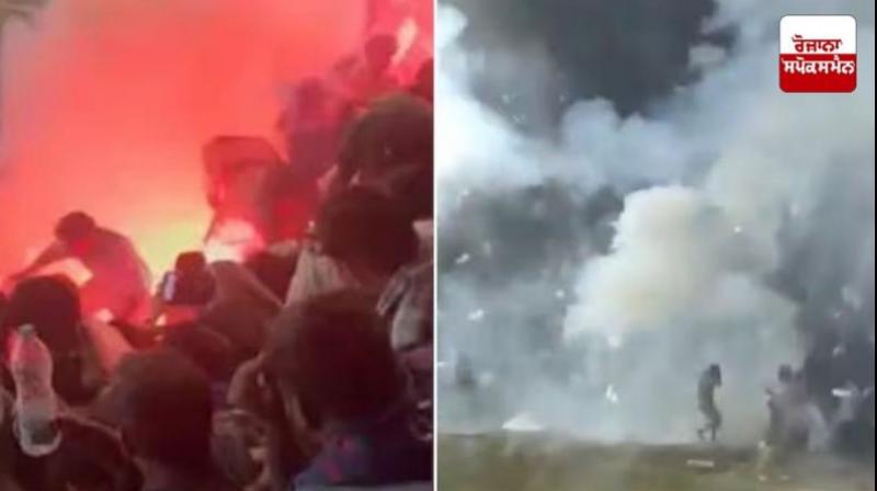  Firecrackers fell on spectators during football match in Kerala News In Hindi