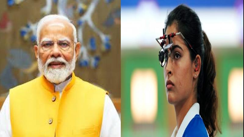 PM Modi congratulated Manu Bhaker on winning the Olympic medal In Paris Olympics 2024, said- An incredible achievement