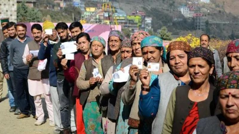 About 66 percent voting in Himachal