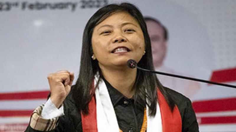 Hekhani Jakhalu creates history by becoming the first woman to be elected to the Nagaland Legislative Assembly