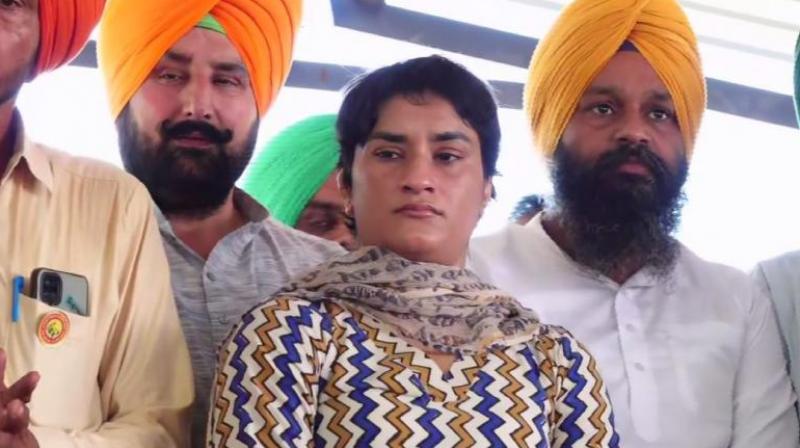 Vinesh Phogat reached farmers protest at Shambhu border, said- not every person who demands rights is a politician