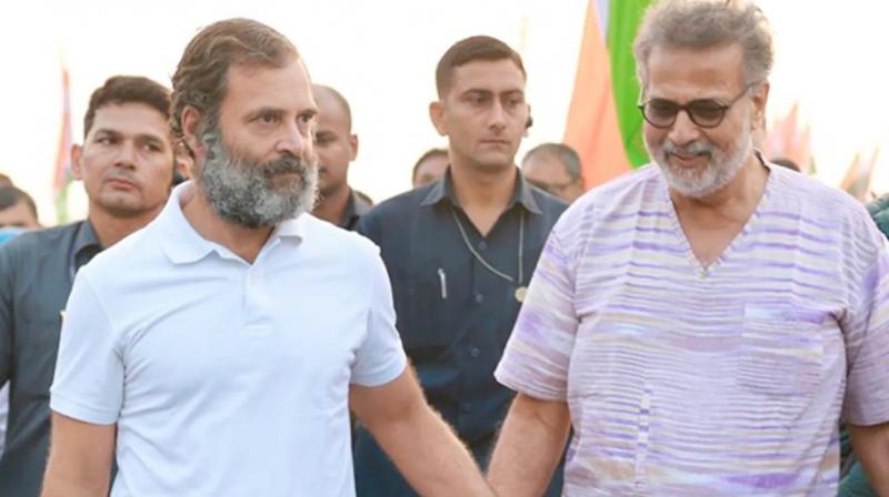 Tushar Gandhi joins Rahul in Bharat Jodo Yatra; Congress described it as 'historic'