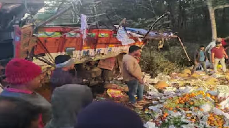 Karnataka 9 dead as vegetable truck collides with tripper News in Hindi