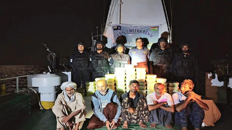 Heroin worth Rs 425 cr seized from Iranian boat off Gujarat coast