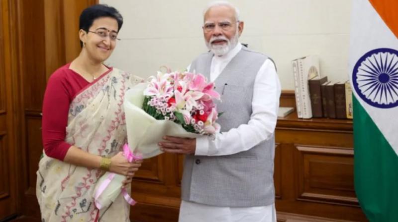 Delhi CM Atishi calls on PM Modi latest News in Hindi