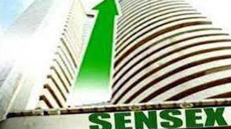 Sensex halts two-day fall, rises 403 points