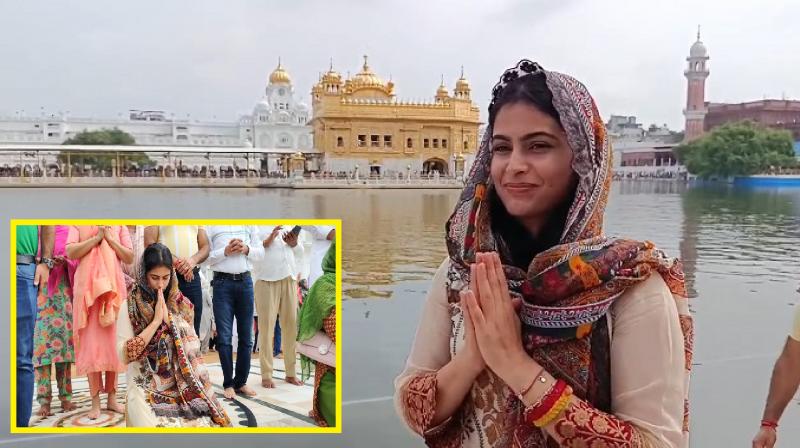 Paris Olympic player Manu Bhakar reached Sri Harmandir Sahib to pay obeisance news in hindi