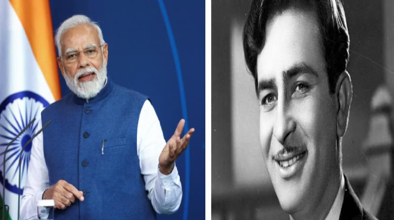 PM Modi tribute Raj Kapoor on his100th birth anniversary news in hindi