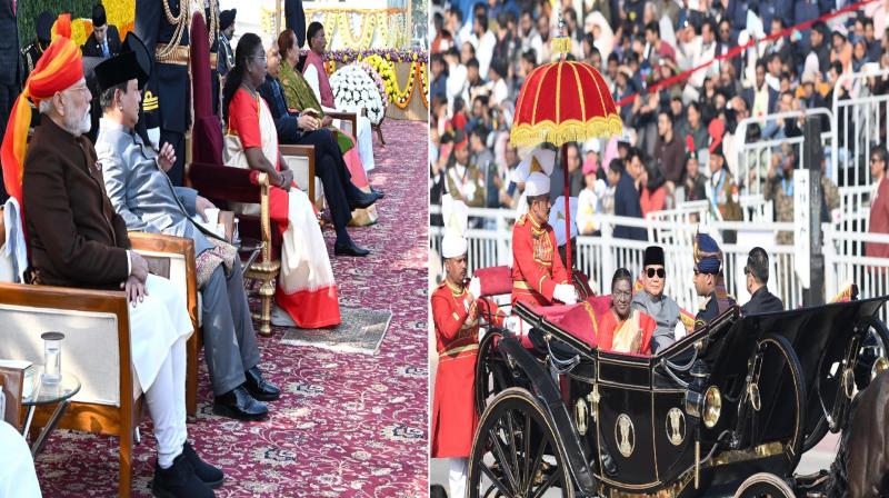 President Murmu hoisted the national flag on the path of duty news in hindi