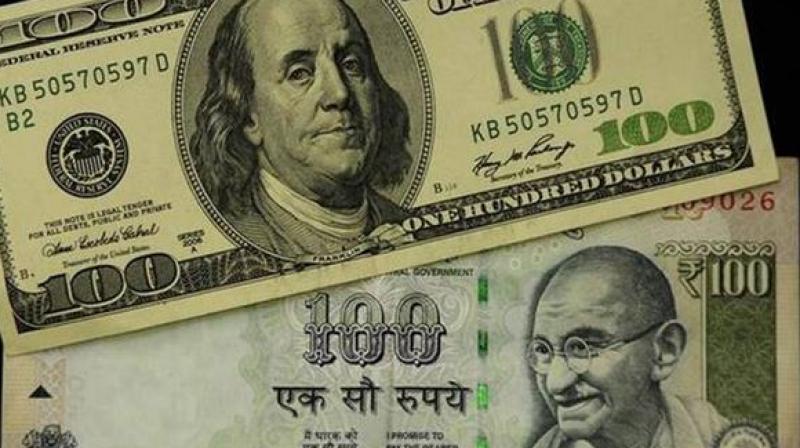 Rupee weakens again against US dollar today, down by 11 paise