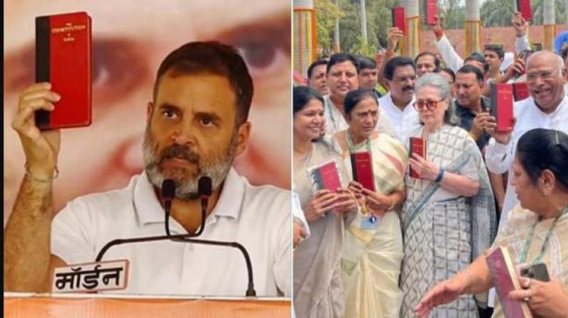 india alliance MPs including Sonia Gandhi, Rahul Gandhi protest outside the Parliament first day Parliament session