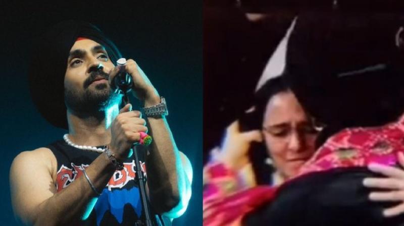 Video of Diljit Dosanjh with mother goes viral news in hindi