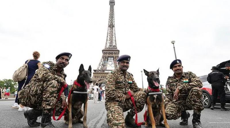 Paris Olympics 2024 Indian K9 squad on duty at Paris Games 