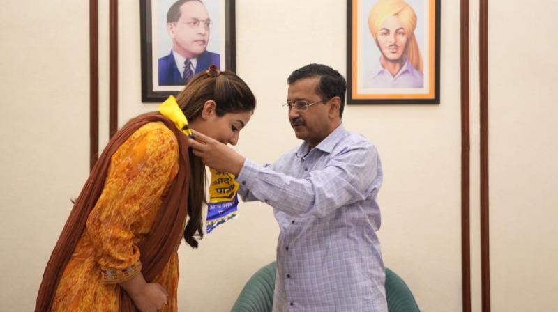 Punjabi actress Sonia Mann joined AAP News In Hindi