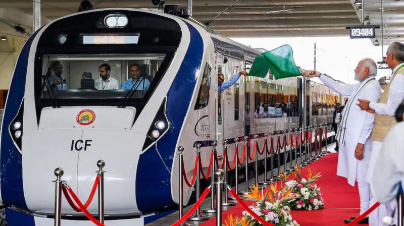 PM Modi flags off South India's first Vande Bharat Express train