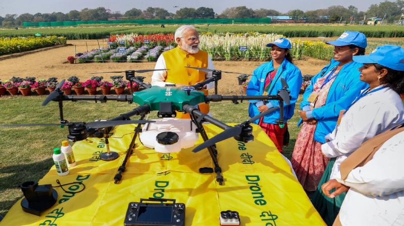 Under the new Drone Didi scheme, women self-help groups will get a subsidy of Rs 8 lakh news in hindi