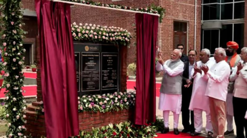 PM Modi inaugurates new campus of Nalanda University in Rajgir 