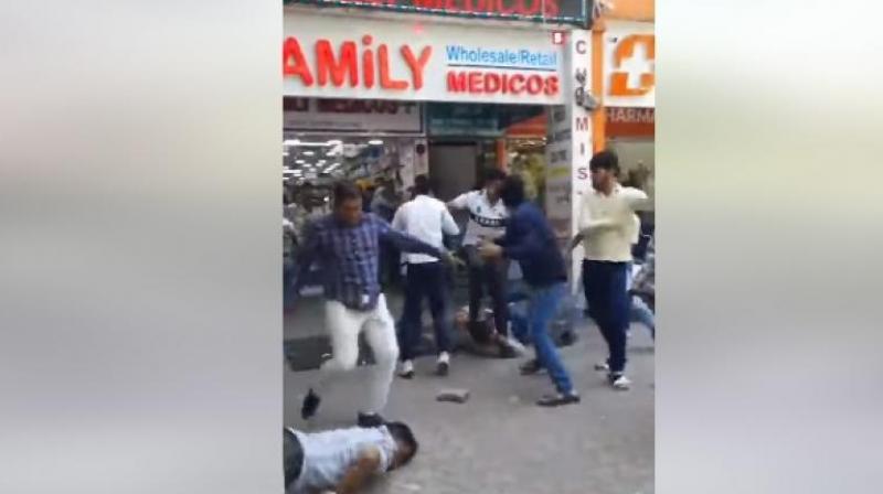  Clash between employees of Chemist shop in Chandigarh, kicked and punched