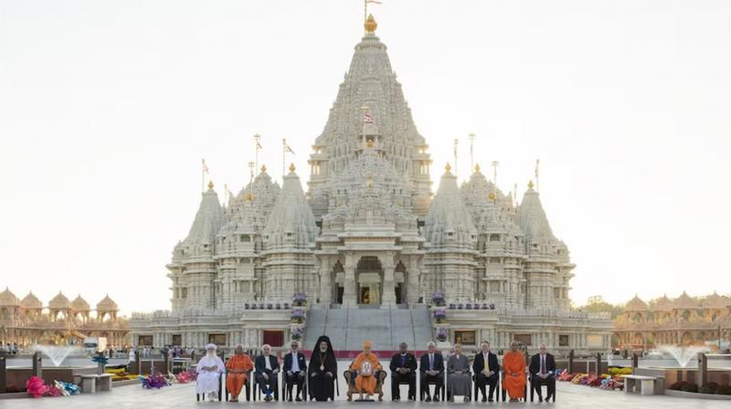 Akshardham, the world's second largest Hindu temple, inaugurated in America