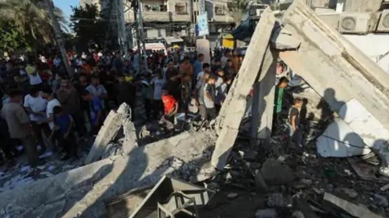 Israeli air attack on Gaza school, 16 killed news in hindi