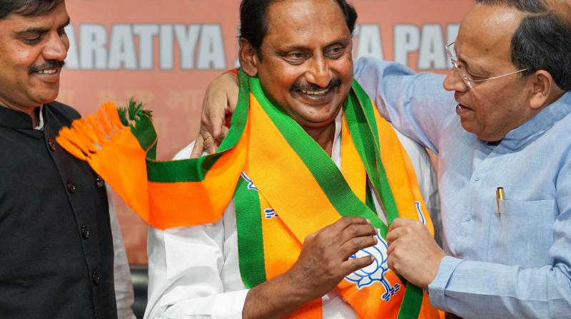 Former Chief Minister of Andhra Pradesh Kiran Kumar Reddy joined BJP