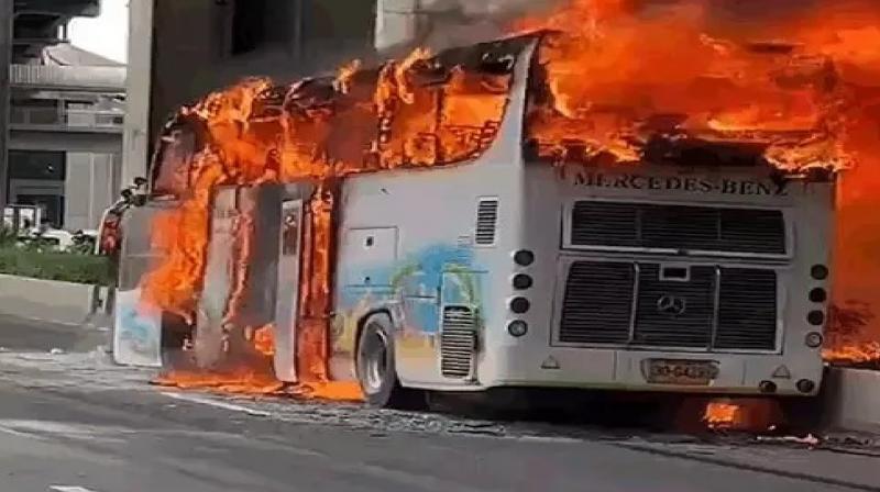 Thailand school bus fire 25 students teachers die latest news in hindi