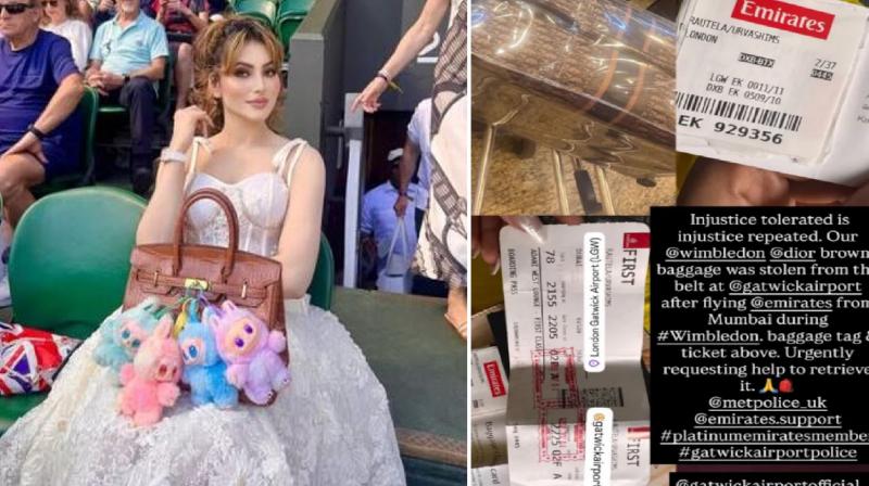 Urvashi Rautela Dior bag stolen at London airport news in hindi