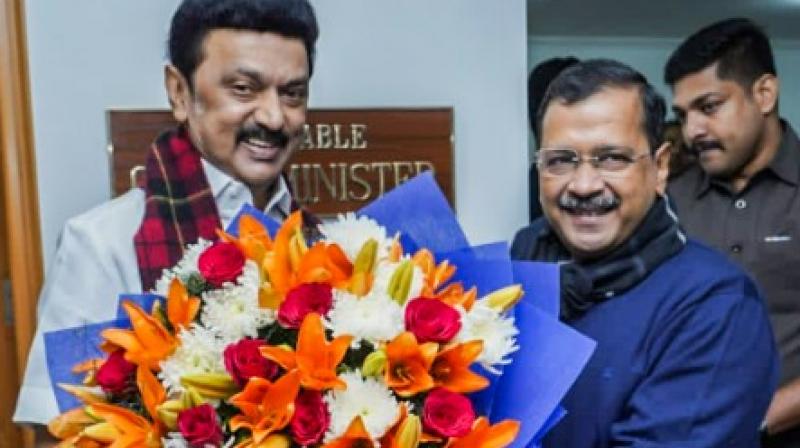 Kejriwal meets Stalin before the meeting of opposition alliance 'India'