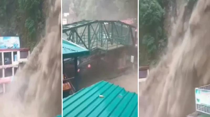 Mussoorie Rain, horrifying video of Kempty waterfall goes viral news in hindi