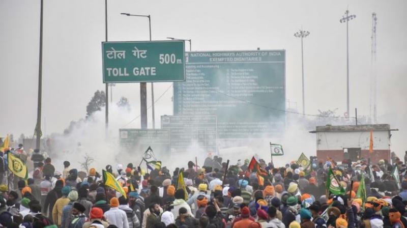 Punjab government expressed objection to Haryana flying drones in their area on Shambhu border