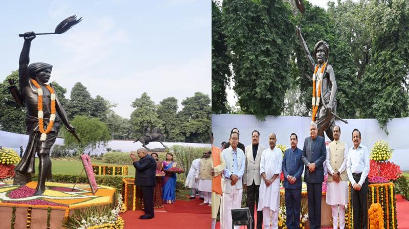 Vice President Dhankhar, Lok Sabha Speaker Birla paid tribute to Lord Birsa Munda