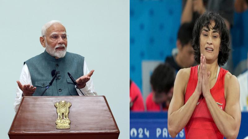 Vinesh is the first Indian to reach the wrestling finals, PM Modi news in hindi