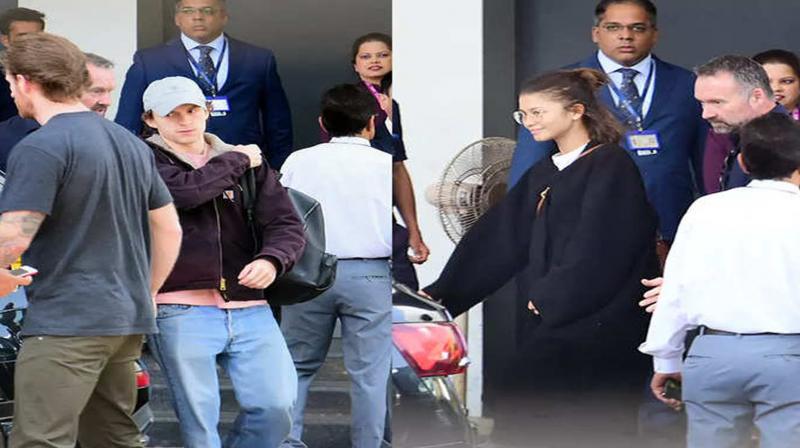 Tom Holland: 'Spider-Man' Tom Holland and Zendaya arrive in India