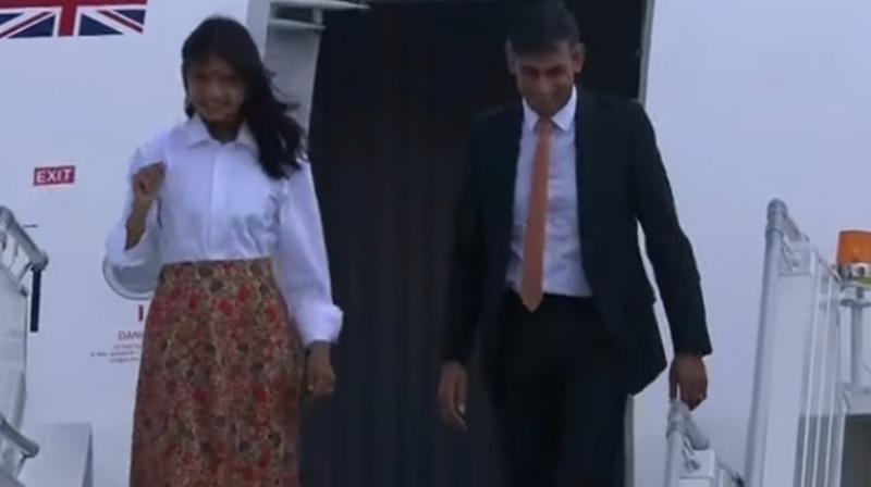  UK Prime Minister Rishi Sunak arrives in Delhi for G20 Summit