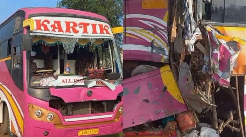 Horrific road accident in Bharatpur, Rajasthan