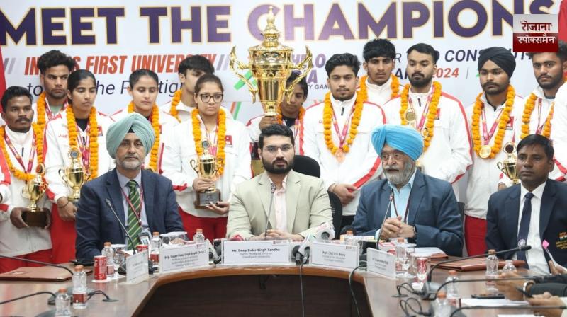 Chandigarh University becomes the first university to win the Khelo India University Games for two consecutive years