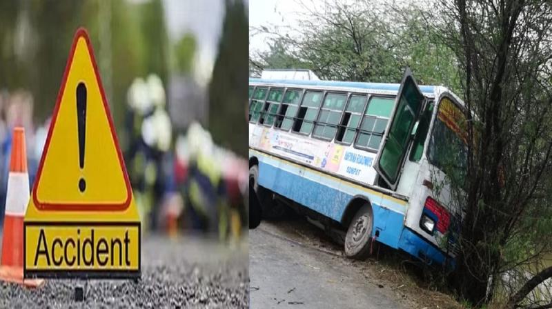 Haryana tourist bus overturns in Himachal, one killed, 40 injured (प्रतिकात्मक फोटो)