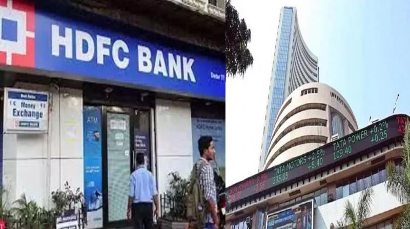 Sensex fell by 314 points due to continuous fall in HDFC Bank shares.