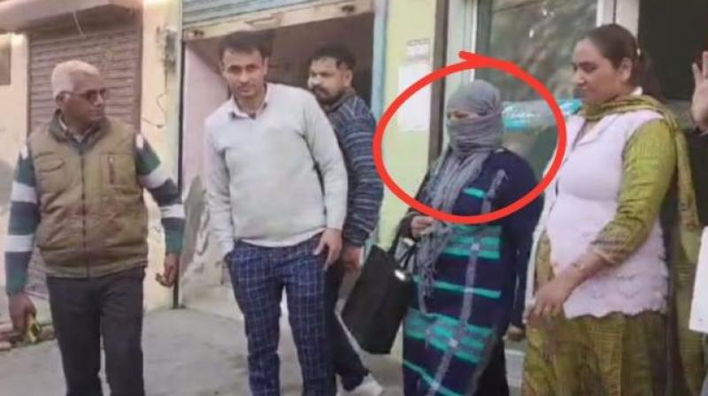 Woman Patwari caught taking bribe in Haryana News in hindi