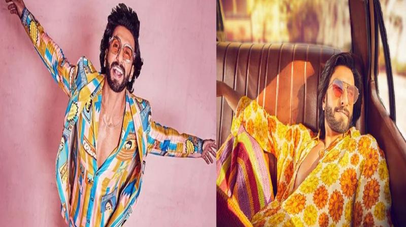 Ranveer Singh: Ranveer dominated the internet wearing a yellow printed outfit, see his cool style